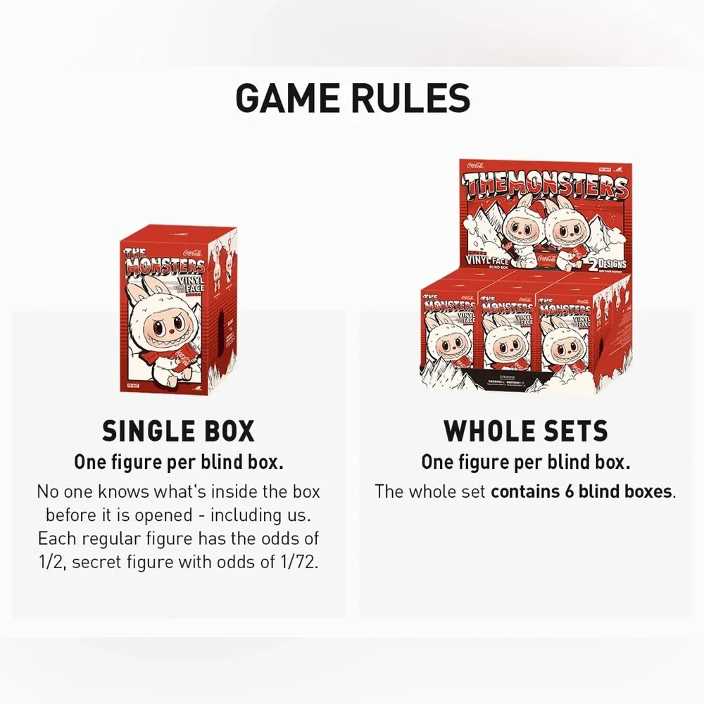 Pop Mart The Monsters Coca Cola Coke Labubu Vinyl Face Pendant Blind Box Set - Picture 3 of 16